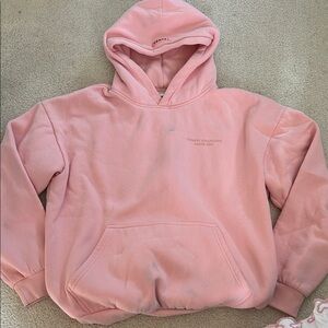 Comfort Collection Pastel Pink Hooded Sweatshirt